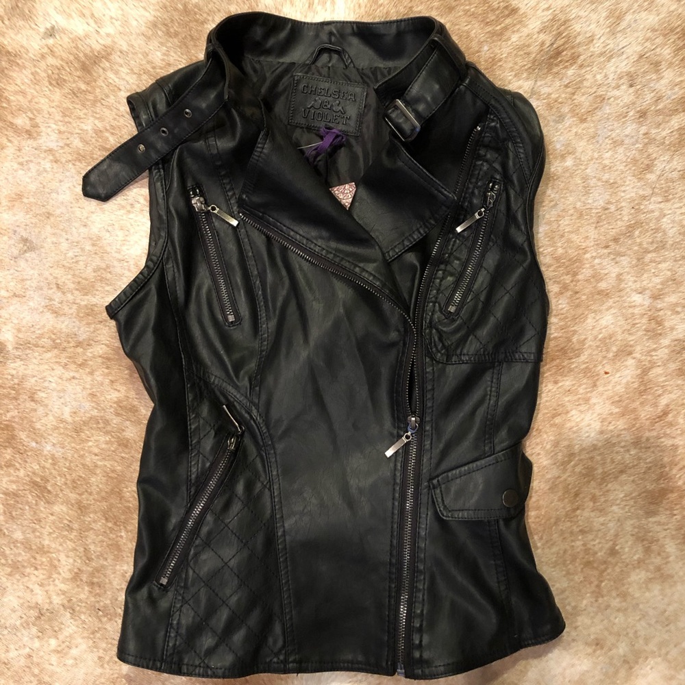 NEW Faux Leather Vest